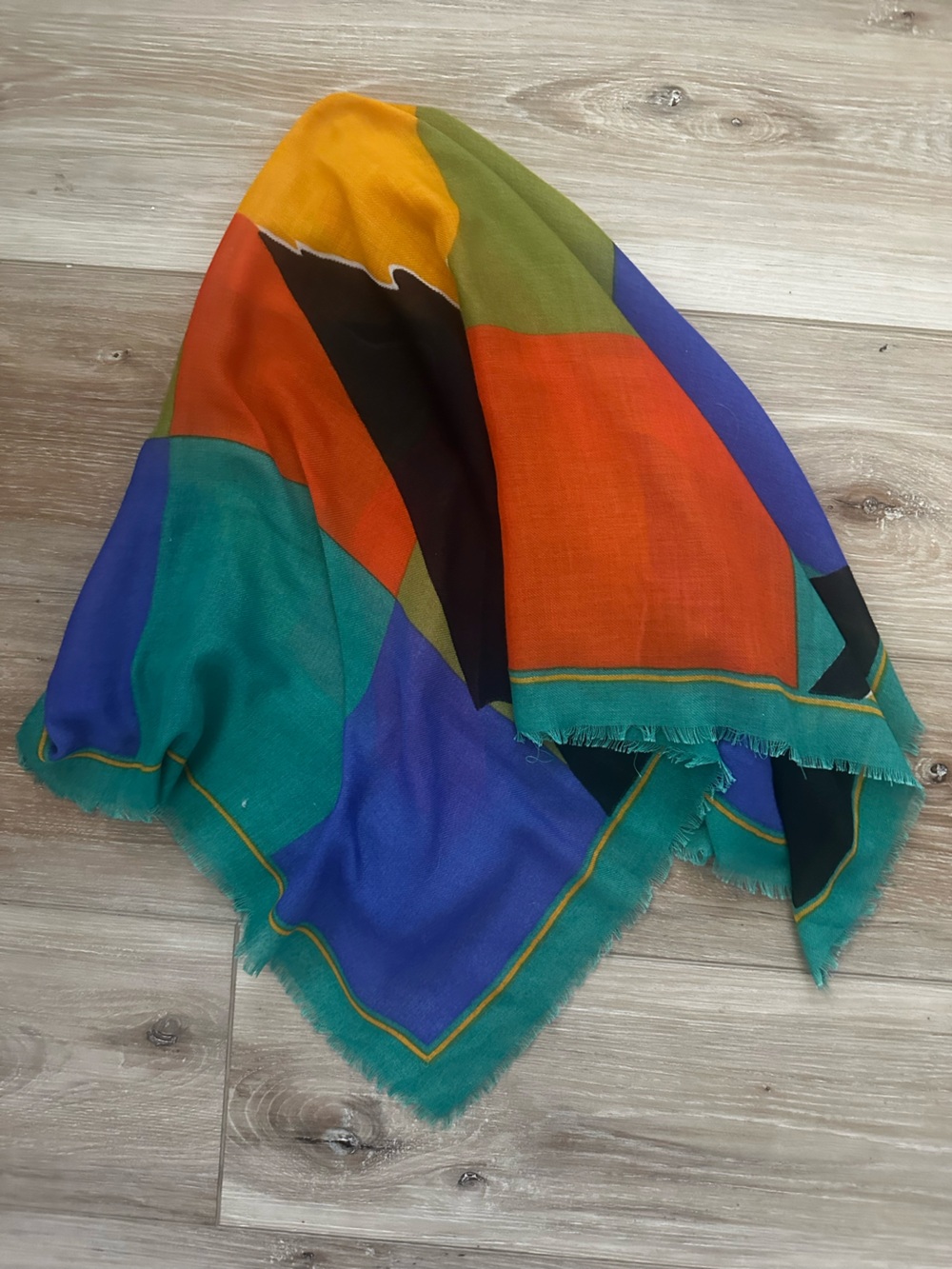 Vintage Pop Art Geometric Scarf